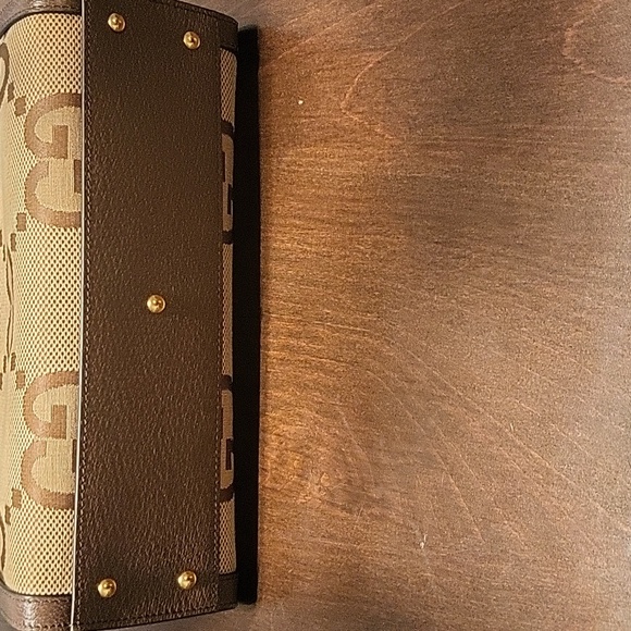 Gucci Diana NM Bamboo Handle Tote Jumbo GG Canvas Medium Brown - Picture 5 of 12